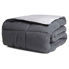 Πάπλωμα Διπλής Όψης Αιγαίον Velvet Touch 220X240 Dark Grey & Light Grey